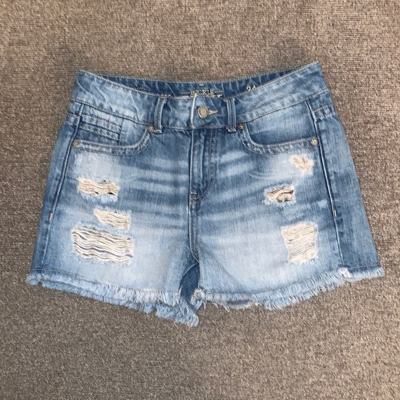 Buckle Shorts Buckle Black Jean Shorts Poshmark